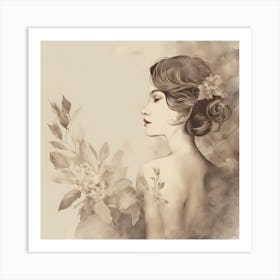 Portrait Of A Woman 5 Art Print