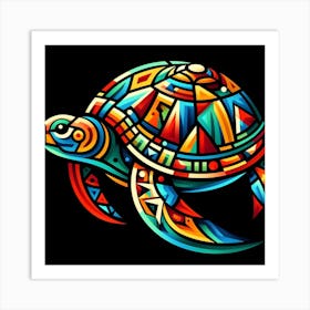 Geometric Art Turtle Art Print