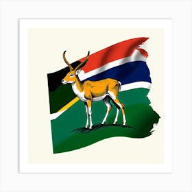 Namibia concept Flag Art Print