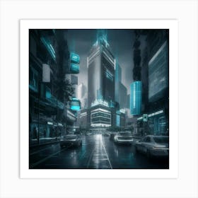 Futuristic Cityscape 56 Art Print