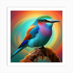 Colorful Bird 6 Art Print