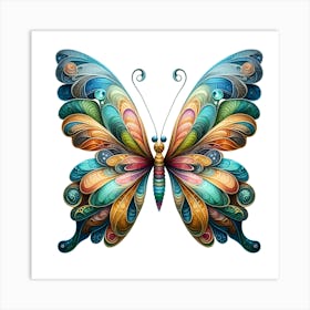 Colorful Butterfly Art Print