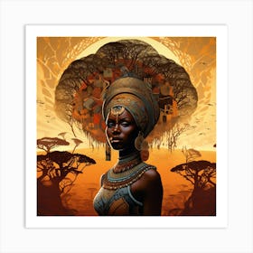 African Woman 26 Art Print