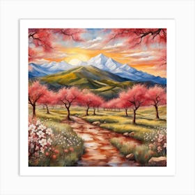 Cherry Blossoms 1 Art Print