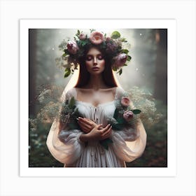 Fairy In The Forest Art Print