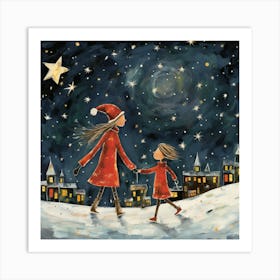 Christmas Night Art Print