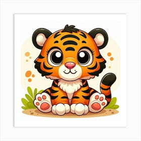 Illustration Tiger 2 Art Print