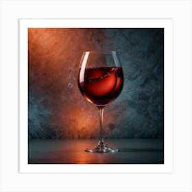 Red Wine In A Glass Art Print