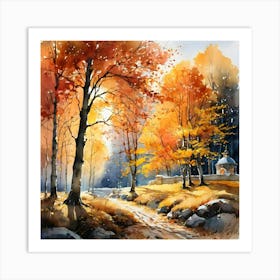 Autumn In The Woods 5 Art Print