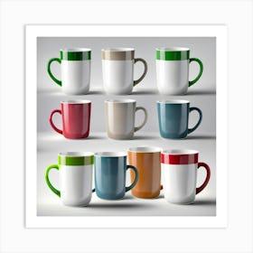 Coffee Mugs Art Print