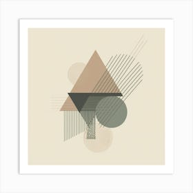 Geometric Triangles Art Print