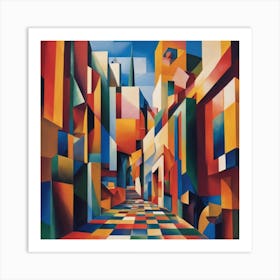 City Street Art Print