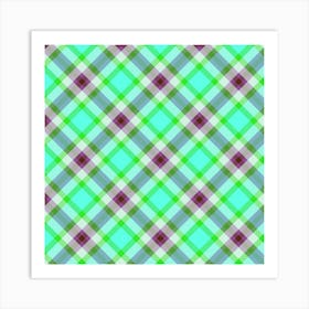 Plaid Fabric 12 Art Print