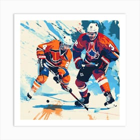 A Ice Hockey Match Vector Design Illustration 1718701057 3 Art Print