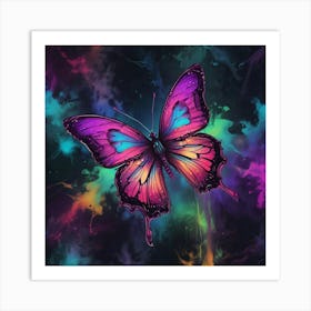 Abstract Butterfly Painting 6 Art Print