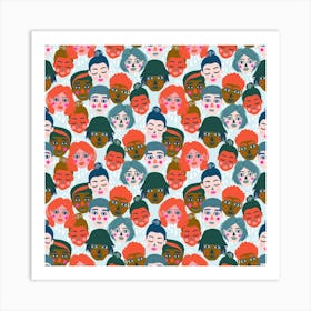 Faces Art Print