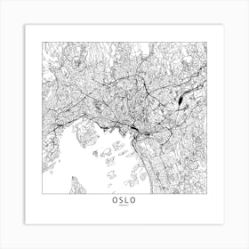 Oslo Map Art Print