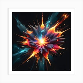 Exploding Star 1 Art Print