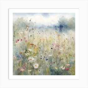 Daisy Meadow Art Print