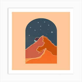 Mountain Stars Art Print
