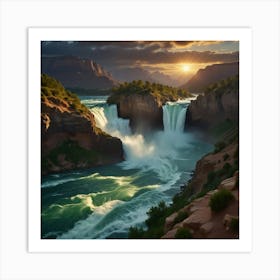 Sunset At Grand Canyon Art Print