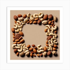 Nuts In A Frame Art Print