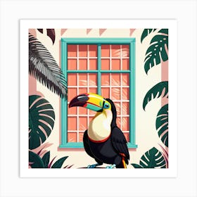 Toucan In The Window Art Print