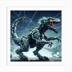 Futuristic Trex Art Print