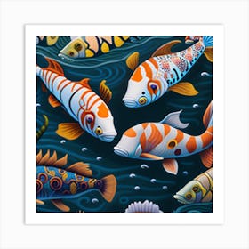 Koi Fish 2 Art Print