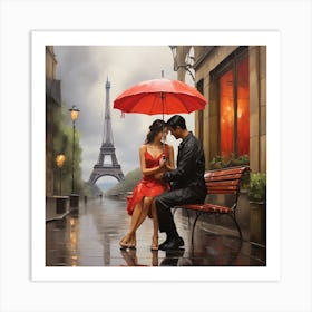 Love In Paris Art Print