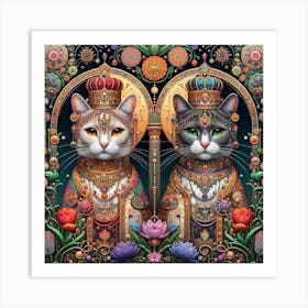 The Majestic Cats 15 Art Print