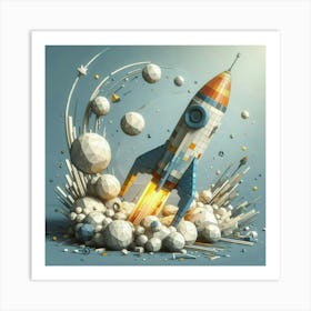 Spaceship 1 Art Print