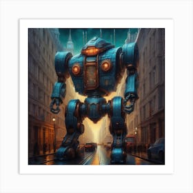 Robot City 9 Art Print