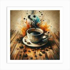 Coffee Painting 10 Art Print