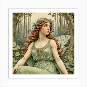 Fairy In The Woods 1 Art Print