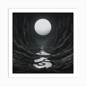 River In The Dark Art Print