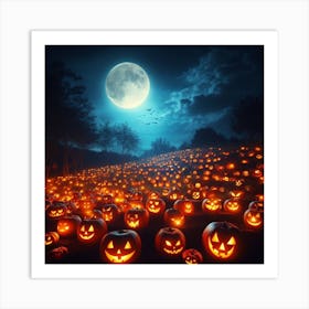 Halloween Pumpkins 1 Art Print