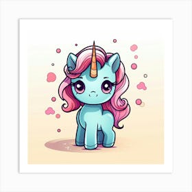 Cute Unicorn 720 Art Print