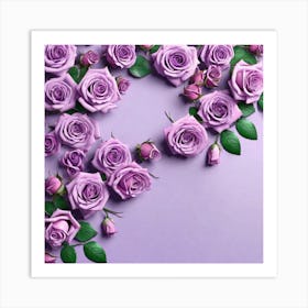 Purple Roses 44 Art Print