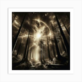 Dark Forest 11 Art Print