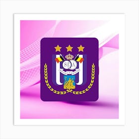 R.S.C. Anderlecht Logo Wall Art 4 Art Print