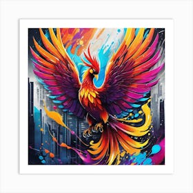 Phoenix Painting 1 Art Print