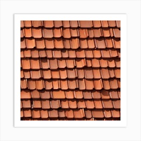 Roof Tile Texture Art Print