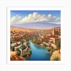 Egyptian City Art Print