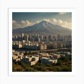 Tehran City Art Print