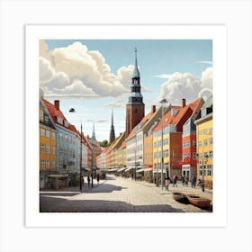 Copenhagen Art Print