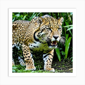 Jaguar In The Jungle 2 Art Print