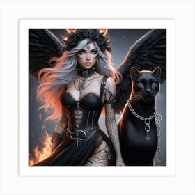 Gothic Angel 1 Art Print