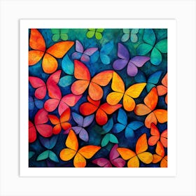 Colorful Butterflies 9 Art Print