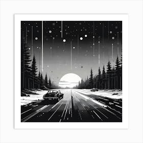 Pale drive Art Print